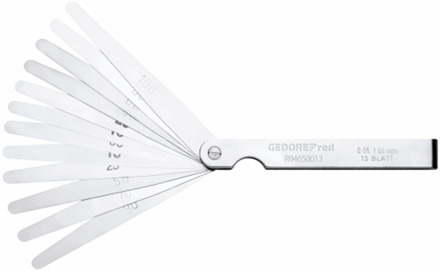 Gedore Voelermaatset | Waaier 5-100/100 | 13-dlg - 3301431