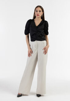 Gedrapeerde bovenkant Dames zwart - M