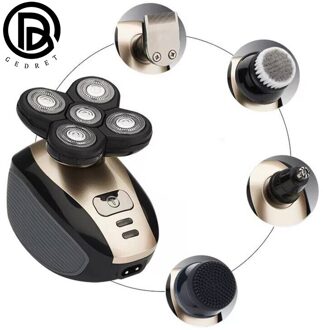 Gedret Multifunctionele Elektrische Scheermes Kit Nat Droog Voor Mannen Elektrische Scheerapparaat Bald Head Scheren Machine Baard Trimmer