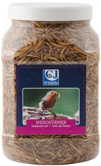 Gedroogde meelwormen pot 440 gram