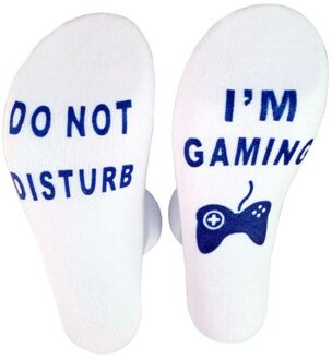 Gedrukt Brief Sport Sokken Universele Casual Stijl Elastische Ademend Katoen Blend Kousen Schoeisel Accessoires WSL