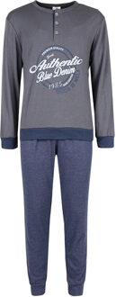 gedrukt katoenen pyjama GRIG / XL