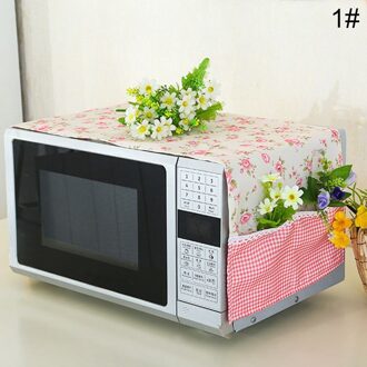 Gedrukt Makkelijk Schoon Thuis Supply Stofdicht Praktische Polyester Fiber 98X32Cm Anti Verkleuring Geen Pilling Magnetron Stofkap 1