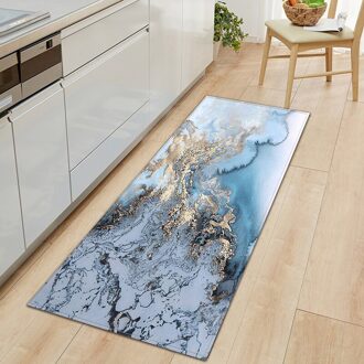 Gedrukt Marmer Keuken Mat Anti-Slip Entree Deurmat Thuis Floor Decoratieve Lange Tapijten Voor Woonkamer Badkamer Slaapkamer Tapijten scenery marble / 40x120 cm