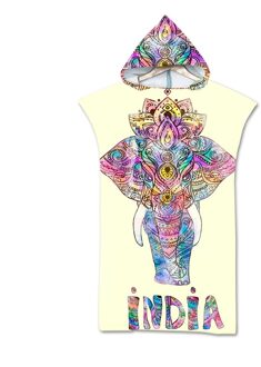 Gedrukt Olifant Volwassen Duikpak Veranderen Gewaden Poncho Hood Sneldrogend Hooded Strandlaken Absorberende Zweet-Absorberende Zwemmen gewaad color7
