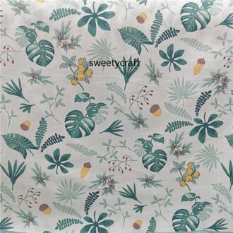 Gedrukt Twill Katoen, Bladeren Ster Gedrukt, patchwork Doek Voor Diy Naaien Quilten Baby & Kind Beddengoed Kleding Materiaal katoen Fabrics 01