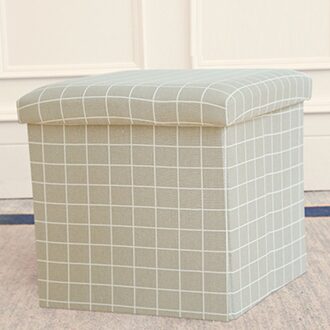 Gedrukt Vierkante Met Deksel Vouwen Opslag Kruk Veranderen Schoenen Kruk-Ijsbeer (Grote)