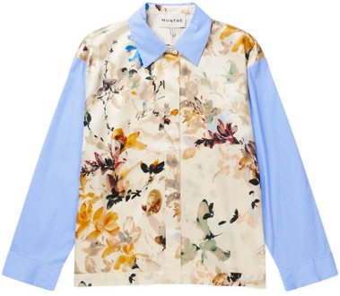 Gedrukte blouse met lange mouwen Munthe , Multicolor , Dames - M,2Xs