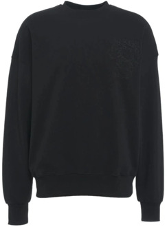 Gedrukte Crewneck Sweatshirt Disclaimer , Black , Heren - Xl,L,M
