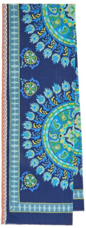 Gedrukte Katoenen Sarong Collectie Maliparmi , Blue , Dames - ONE Size