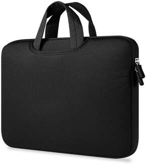 Geeek Airbag Universele 2-in-1 sleeve / tas voor laptops tot 14 inch - Zwart