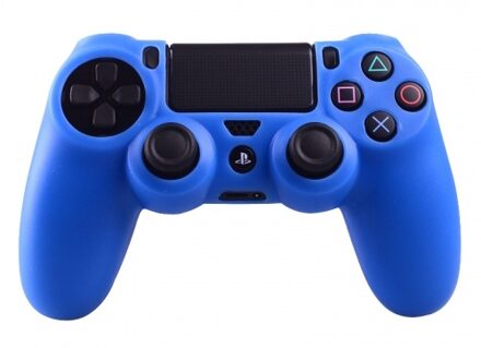 Geeek Blauwe Silicone Beschermhoes voor de PS4 Controller - Cover Skin