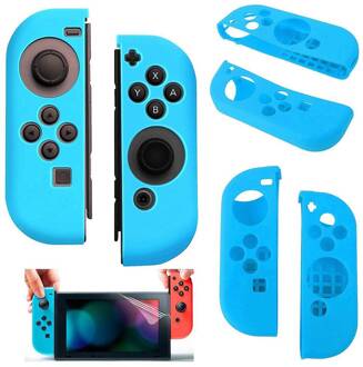 Geeek Silicone Anti Slip cover voor Nintendo Switch Controller Blauw