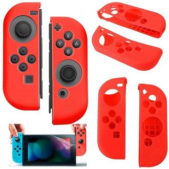 Geeek Silicone Anti Slip cover voor Nintendo Switch Controller Rood