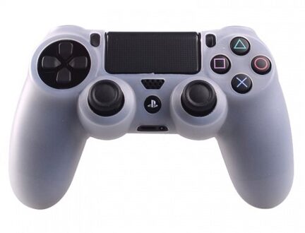 Geeek Silicone Beschermhoes voor PS4 Controller - Cover Skin Transparant