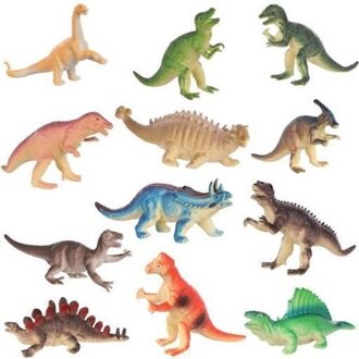 Geeek Stoere Dino Speelset - Dino's - Dinosaurussen - Dinosaurus Set van 12