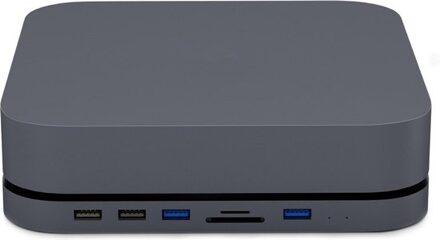 Geeek USB-C hub - USB3.0 docking station voor Apple Mac mini (2018 &2020 M1) incl. 2,5” SSD en HDD behuizing Spacegrijs