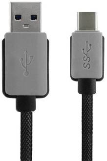 Geeek USB-C Kabel 0,20 meter datakabel USB / USB-C Heavy Duty Nylon