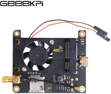 GeeekPi Raspberry Pi 3G 4G Hat for Raspberry Pi 2B / 3B / 3B+ / 4B / ZERO / ZERO W / Jetson Nano