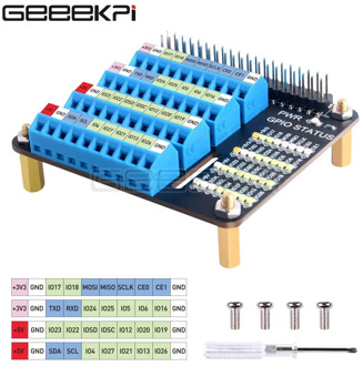 GeeekPi Raspberry Pi Gpio Expansion Extension Board Screw Terminal Hat For Raspberry Pi 2B/3B/3B+/4B/Zero/Zero W