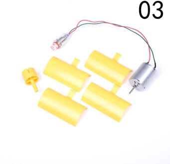 Geel Dc Micro Motor Led Verlichting Verticale As Windturbines Generator Blades 03