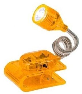 Geel leeslampje op klem 4 cm - Action products