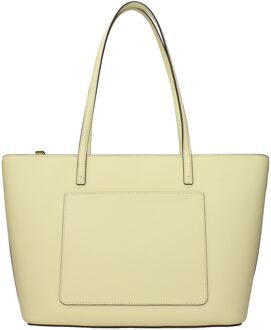 Geel Leren Schoudertas