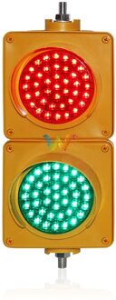 Geel PC Behuizing Spinneweb Lens 100 mm 220V 110V Rood Groen Parking Signaal Licht