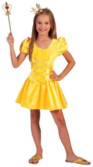 Geel prinsessen verkleed jurkje voor meisjes