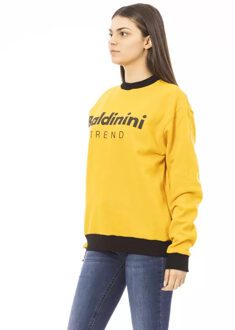 Geel Sweater met Ronde Hals - maat M Goud