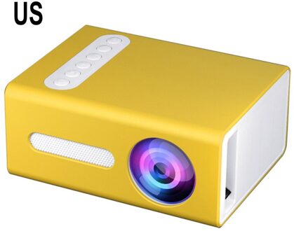 Geel T300 Draagbare Projector High Definition Efficiënte Led Projector Multi Interface Video Home Theater Projector