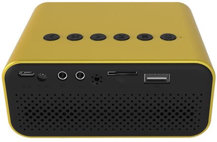 Geel YT500 Mini Projector Led Home Theater Video Beamer Ondersteunt 1080P Usb Audio Draagbare Home Media Speler Kids