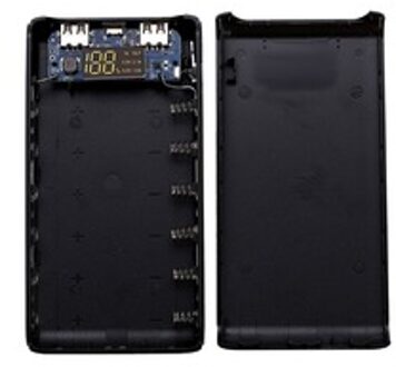 (Geen Batterij) dual USB Output 6x18650 Batterij DIY Power Bank Box Holder Case Voor Mobiele Telefoon Tablet PC