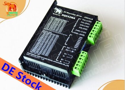 Geen tarief voor EU! Wantai Stappenmotor Driver DQ542MA 4.2A 50 V 128 micro CNC Router Graveren Grind Foam Voor Nema 23 motor