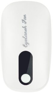 Geënt Wimper Föhn Mini Elektrische Droger Kleine Ventilator Usb Droger Wimper Beauty Tool wit