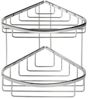 Geesa Basket Doucherek Hoek - Dubbel - 27,5 cm - Chroom