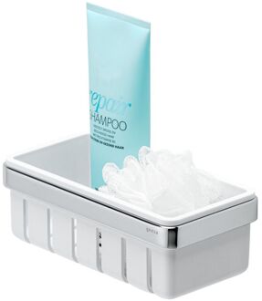 Geesa Frame Douchemand 21 cm - Wit / Chroom