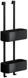 Geesa Frame Doucherek hangend dubbel 25 cm - Zwart