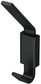 Geesa Frame Handdoekhaak dubbel Zwart 918415-06 Zwart, Zwart