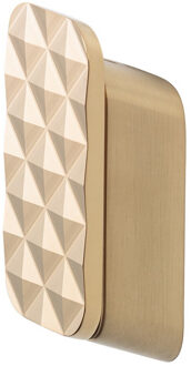 Geesa Handdoekhaak Medium Geesa Shift Met Diamantpatroon Geborsteld Goud Geesa