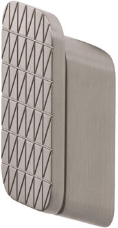 Geesa Handdoekhaak Medium Geesa Shift met Driehoekpatroon Geborsteld RVS