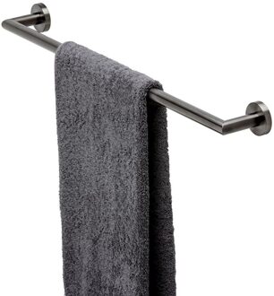 Geesa Handdoekrek Geesa Nemox 65 cm Geborsteld Zwart Geesa