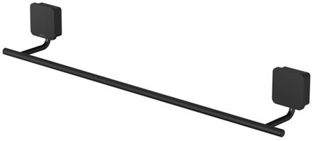 Geesa Handdoekrek Geesa Topaz 45cm Minimalistisch Mat Zwart