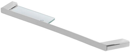 Geesa Handdoekrek Met Planchet Geesa Shift Chroom met Transparant Glas