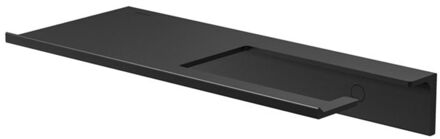 Geesa Leev Planchet met Toiletrolhouder 28 cm - Zonder klep - Zwart