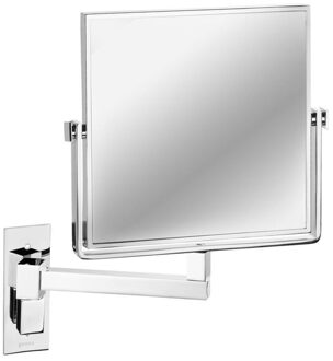 Geesa Mirror Scheerspiegel - 1 arm - 3x vergrotend - 190x190 mm - Chroom