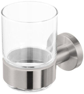 Geesa Nemox Glashouder met glas - RVS geborsteld