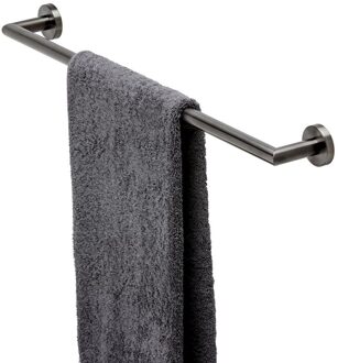 Geesa Nemox Handdoekrek 64.8cm Zwart metaal geborsteld 916507-09-60 Zwart metaal geborsteld (antraciet)