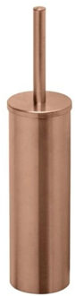 Geesa Nemox toiletborstel met houder (witte kop) - geborsteld brons 916511-10 Brons geborsteld