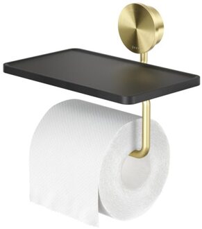 Geesa Opal Toiletrolhouder met Planchet - Goud